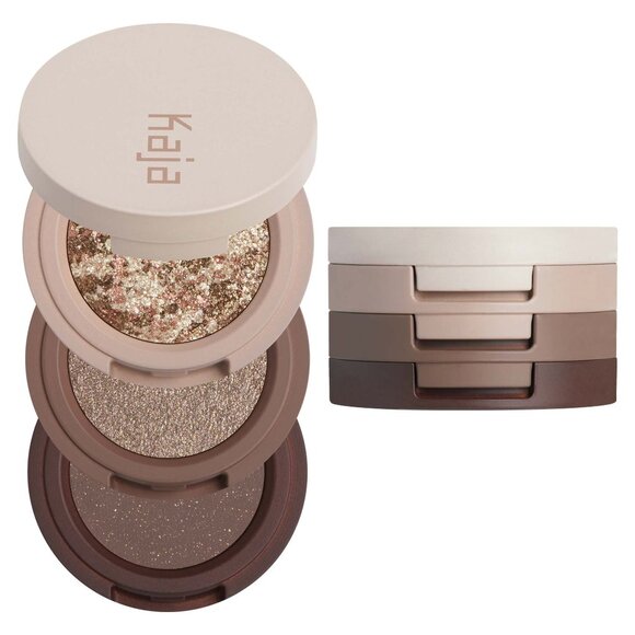 Kaja Other - Kaja Beauty Bento Eyeshadow Trio – Forest Night | Gold Bronze Green Shimmer